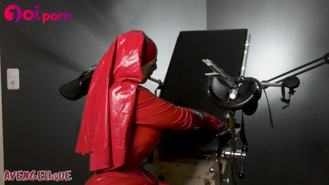 Nun in latex suit seduces you - RUBBERTITS SHINY KINKY LATEX SEX
