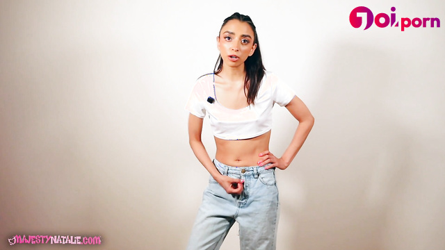 Majesty Natalie - Hot brunette humiliates you morally and makes you cum to the last drop
