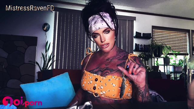 Mistress makes fun of your small penis and makes you punish yourself - Mistressravenfd