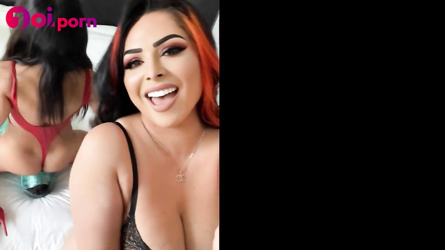 Hot latinas smother a guy with their asses and enjoy it - The Laughing Latina