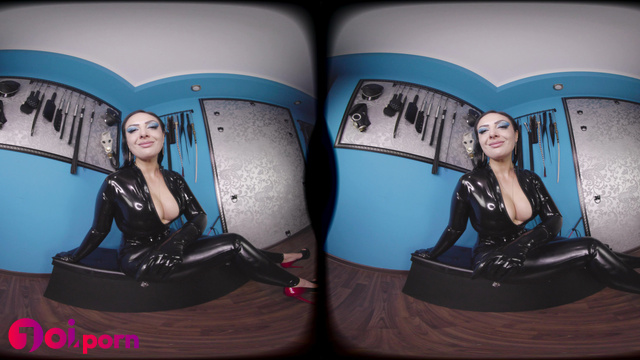 Mistress in latex humiliates your small dick and makes you jerk off - Ezada Sinn