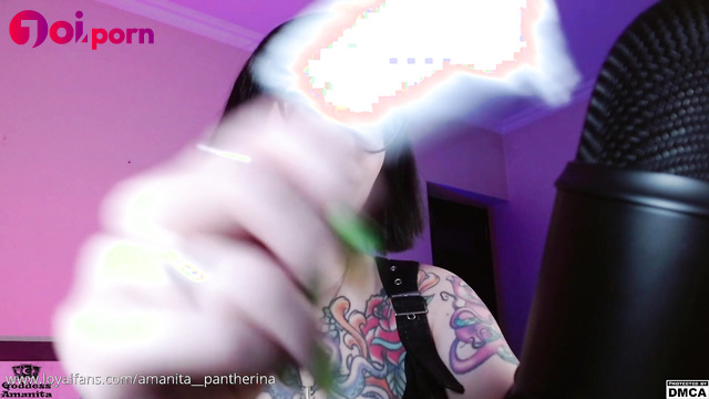 Cute brunette doing asmr JOI - Goddess Amanita