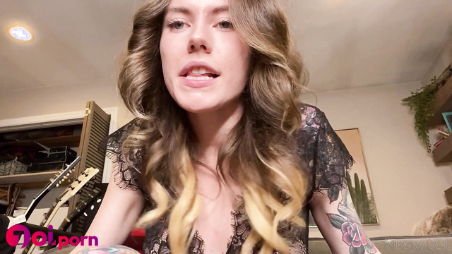 Sexy blonde frees your cock from chastity cage and teases with her tits - MissIvyDoll