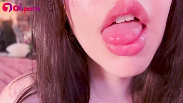 Sexy girl teases and excites you with her sweet mouth - Princess Violette