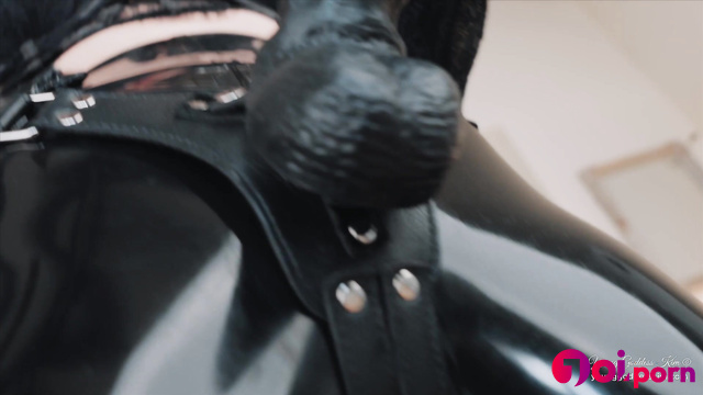 Big shiny strapon will fuck you, solo femdom - Young Goddess Kim