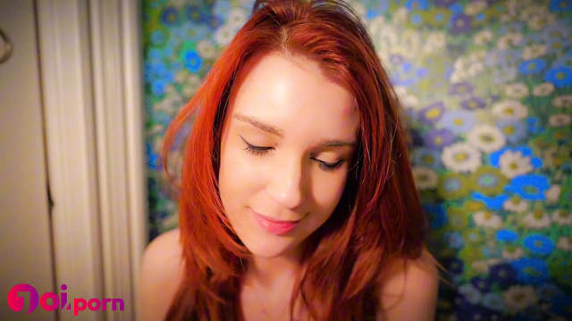 Redhead babe wants to catch your sperm with her tongue, asmr - Olive Wood