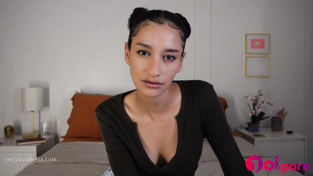 She wants her and her boyfriend to watch you eat cum, JOI - Bad Bella