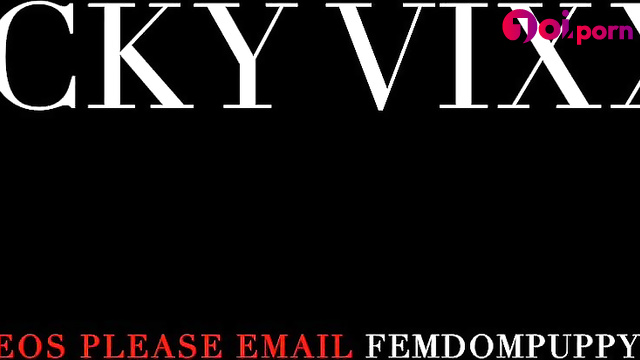 Femdom puppy play - she teaches her stepson to learn her scent - Vicky Vixxx