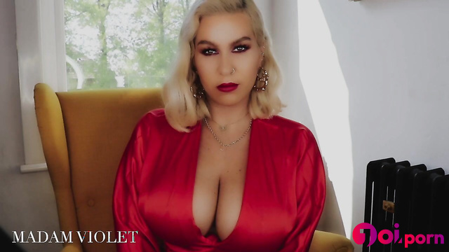 Busty blonde milf controls your orgasm -  Goddess Madam Violet