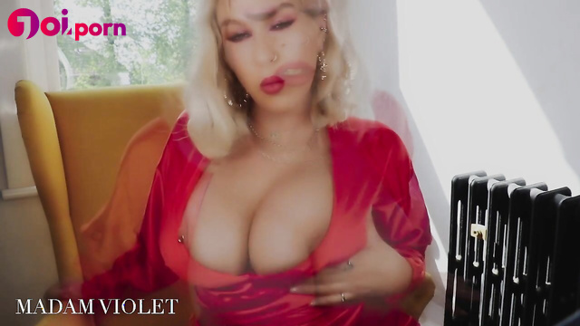 Busty blonde milf controls your orgasm -  Goddess Madam Violet