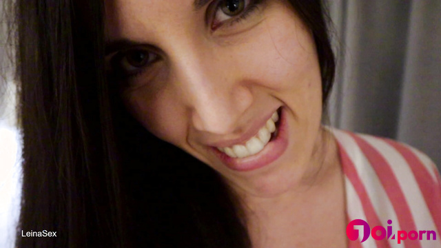 Brunette knows your secret but won't tell anyone - Leina Sex