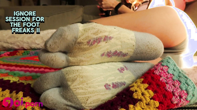 She knows you don't mind sniffing and licking her socks - BrokeForBratKat