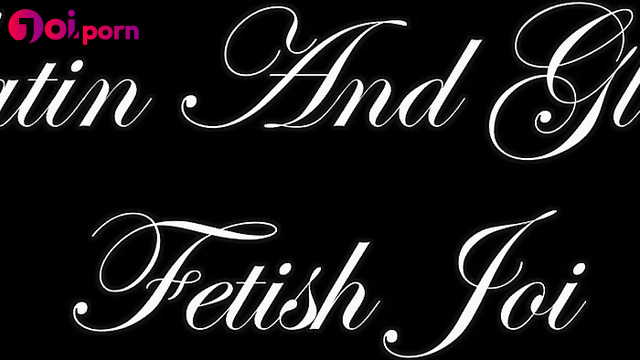 Satin glove fetish JOI, milf wants you to watch it - Fetish Liza